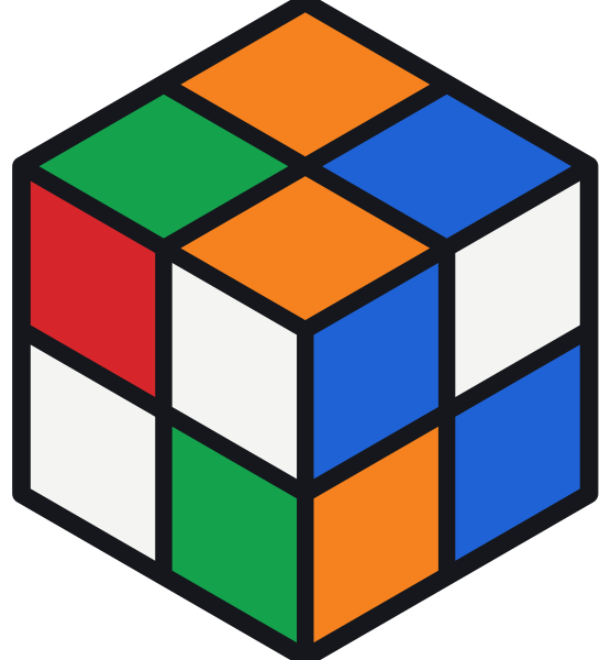 Karışık bir 2×2 Rubik küp
