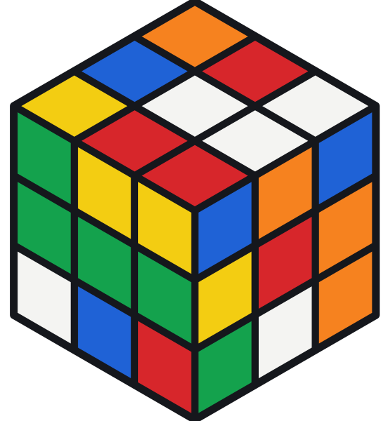 Karışık bir 3×3 Rubik küp