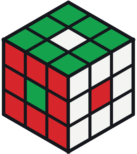 Rubik küpte altı nokta deseni