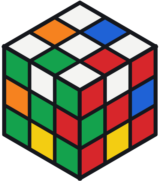 Rubik küpte Superflip deseni