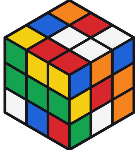 Karışık bir 3×3 Rubik küp