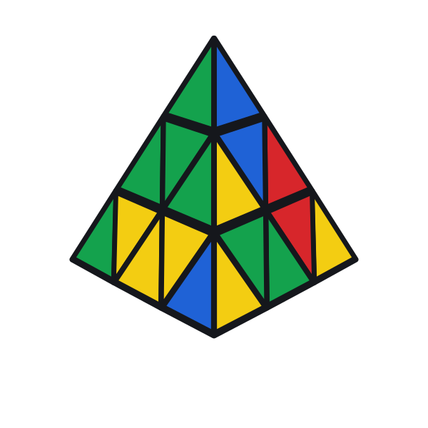 Karışık bir Pyraminx
